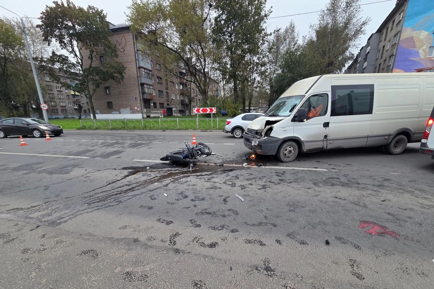 Молодой мотоциклист пострадал в ДТП в Череповце