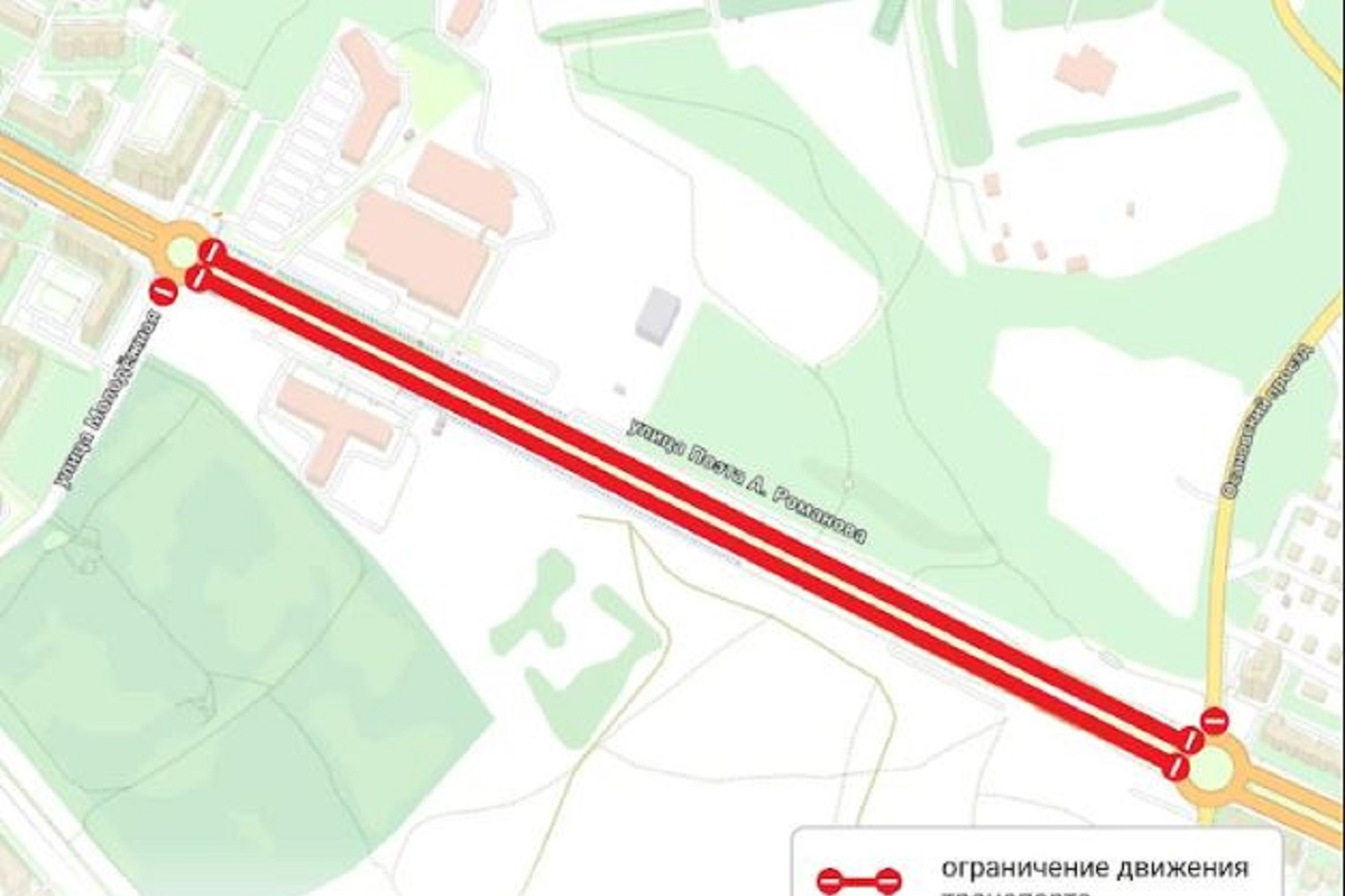В Вологде в субботу перекроют движение по улице Поэта Романова