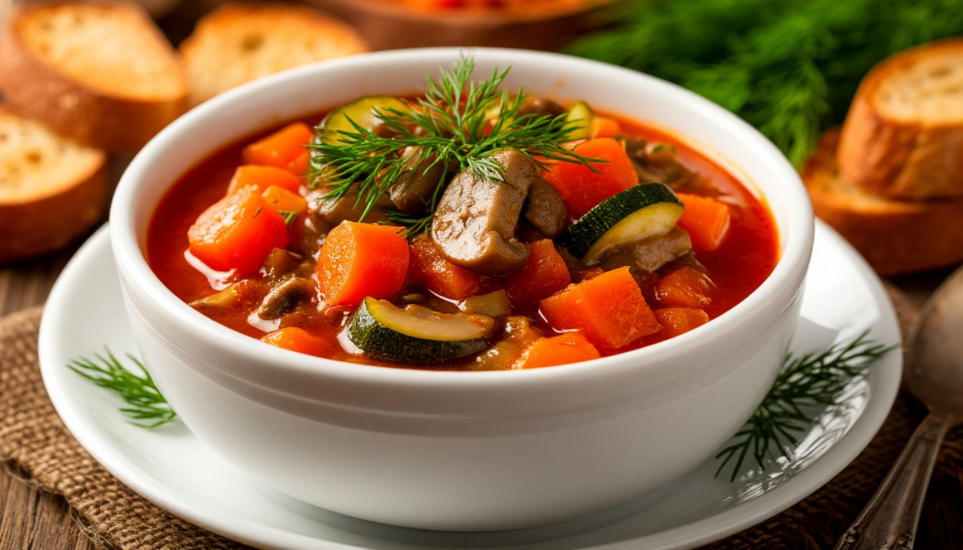 Рагу с шампиньонами и кабачками: насыщенный вкус без мяса