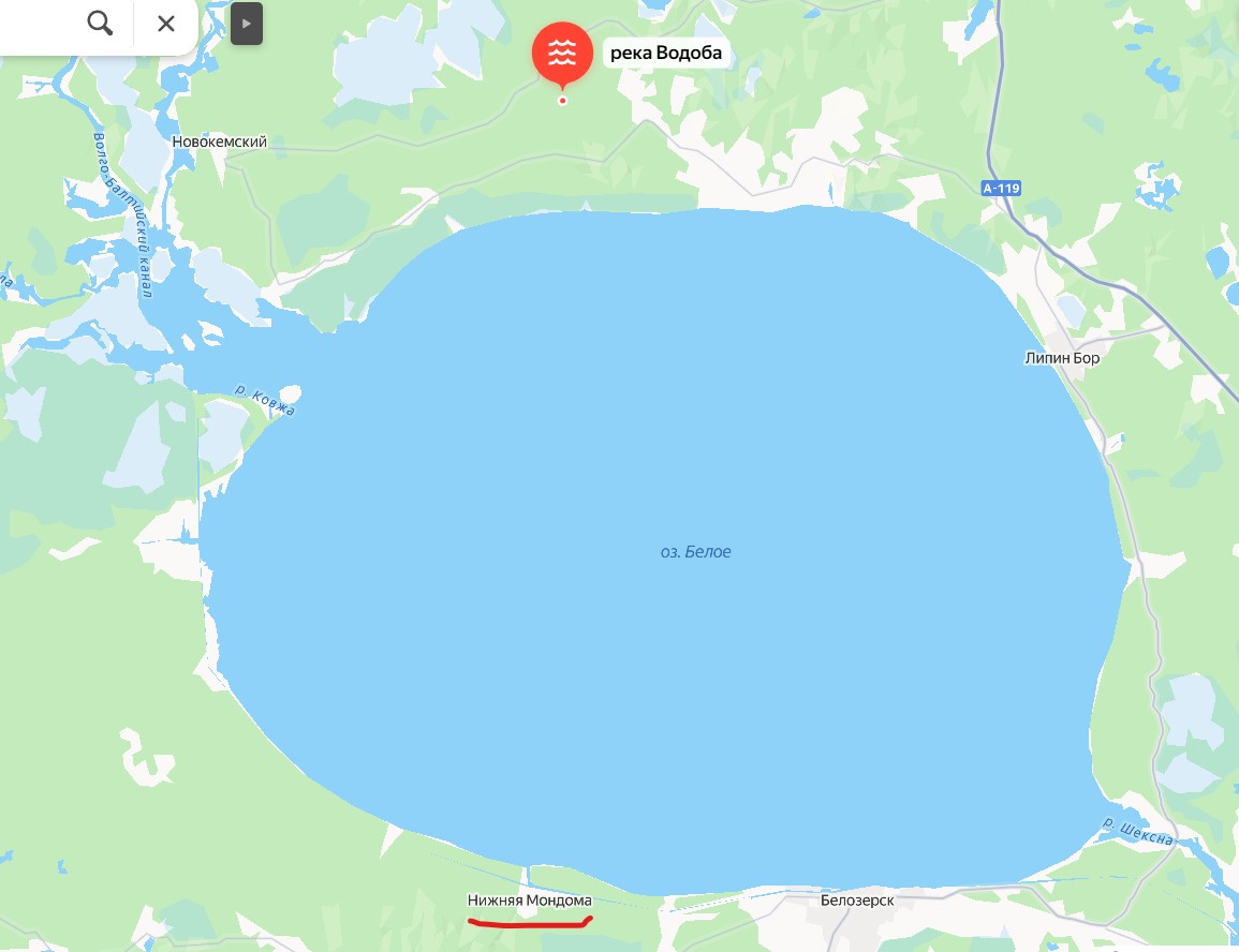 Лодочник заплутал на Белом озере