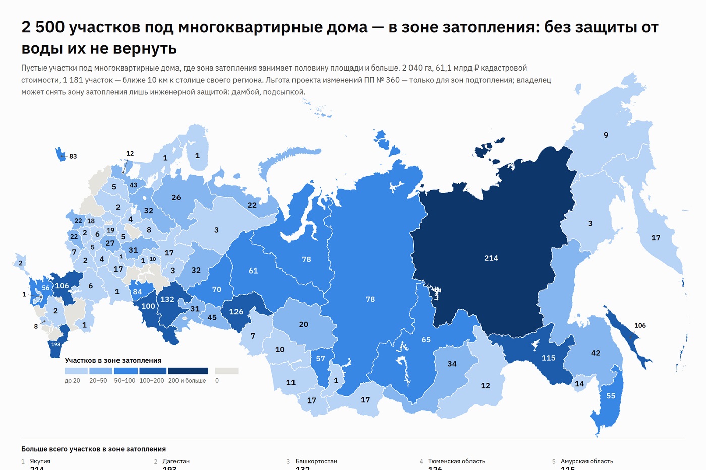 В Вологодской области несколько многоквартирных домов строятся в зоне подтопления